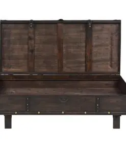 vidaXL Coffee Table Solid Wood Vintage Style 120x55x35 cm