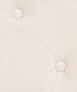 vidaXL Sofa Set 2 Pieces Fabric Cream White