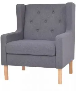 vidaXL Sofa Set 2 Pieces Fabric Grey