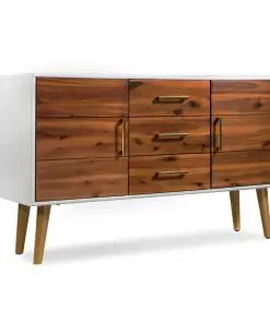 vidaXL Sideboard Solid Acacia Wood 115x35x70 cm