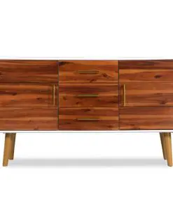 vidaXL Sideboard Solid Acacia Wood 115x35x70 cm
