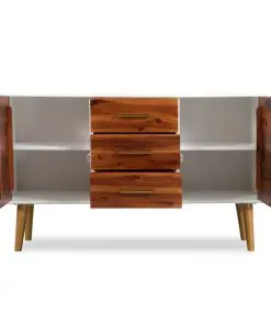 vidaXL Sideboard Solid Acacia Wood 115x35x70 cm