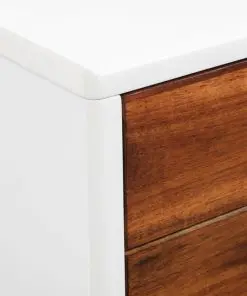 vidaXL TV Cabinet Solid Acacia Wood 120x35x45 cm