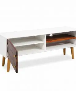 vidaXL TV Cabinet Solid Acacia Wood 120x35x45 cm