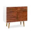 vidaXL Sideboard Solid Acacia Wood 90×33.5×83 cm