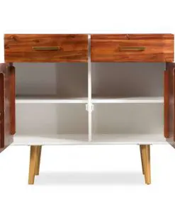 vidaXL Sideboard Solid Acacia Wood 90×33.5×83 cm