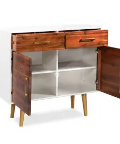 vidaXL Sideboard Solid Acacia Wood 90×33.5×83 cm