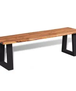 vidaXL Bench Solid Acacia Wood 145 cm