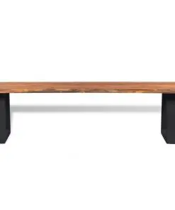 vidaXL Bench Solid Acacia Wood 145 cm