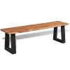 vidaXL Bench Solid Acacia Wood 160 cm vidaXL Bench Solid Acacia Wood 160 cm