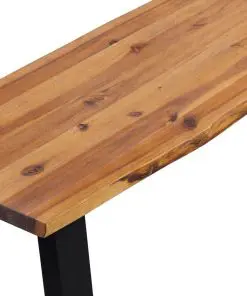 vidaXL Bench Solid Acacia Wood 160 cm