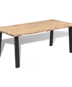 vidaXL Dining Table Solid Acacia Wood 170x90x75 cm