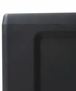 vidaXL Garden Storage Cabinet with 4 Shelves Black