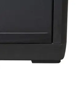 vidaXL Garden Storage Cabinet with 4 Shelves Black