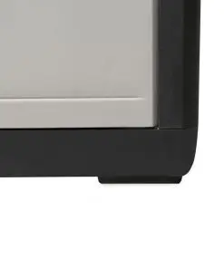 vidaXL Garden Storage Cabinet with 4 Shelves Black and Grey