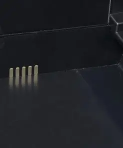 vidaXL Garden Storage Cabinet with 3 Shelves Black