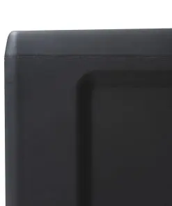 vidaXL Garden Storage Cabinet with 3 Shelves Black