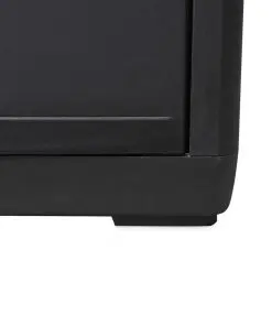 vidaXL Garden Storage Cabinet with 3 Shelves Black