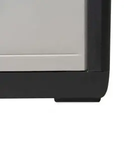 vidaXL Garden Storage Cabinet with 3 Shelves Black and Grey
