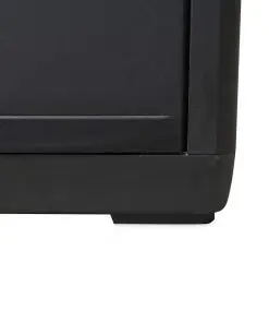 vidaXL Garden Storage Cabinet with 2 Shelves Black