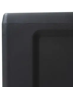 vidaXL Garden Storage Cabinet with 2 Shelves Black and Grey