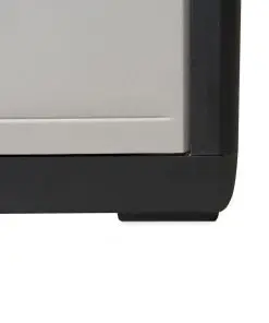 vidaXL Garden Storage Cabinet with 2 Shelves Black and Grey