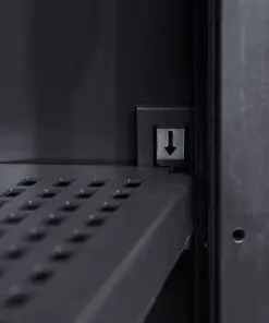 vidaXL Garden Storage Cabinet with 1 Shelf Black and Grey