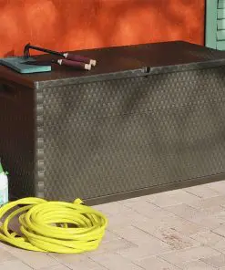 vidaXL Garden Storage Box Brown 120x56x63 cm