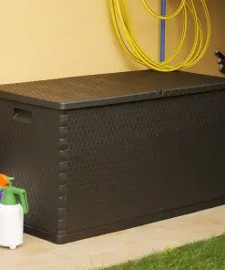 vidaXL Garden Storage Box Brown 120x56x63 cm