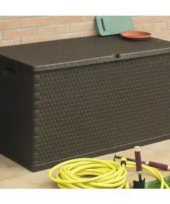 vidaXL Garden Storage Box Brown 120x56x63 cm