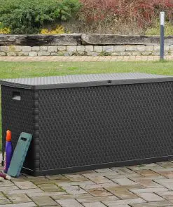 vidaXL Garden Storage Box Anthracite 120x56x63 cm