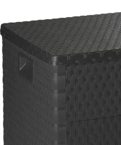 vidaXL Garden Storage Box Anthracite 120x56x63 cm