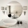 vidaXL Wall Mirror 70 cm Round Glass