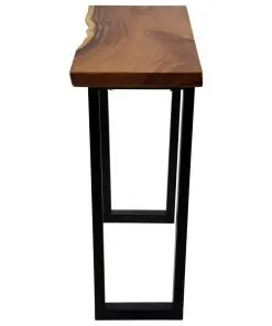 vidaXL Console Table Solid Suar Wood 110x35x75 cm