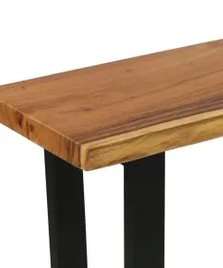 vidaXL Console Table Solid Suar Wood 110x35x75 cm