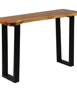 vidaXL Console Table Solid Suar Wood 110x35x75 cm