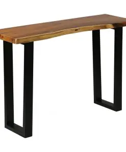 vidaXL Console Table Solid Suar Wood 110x35x75 cm