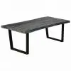 vidaXL Coffee Table Solid Mindi Wood 102x56x41 cm Grey vidaXL Coffee Table Solid Mindi Wood 102x56x41 cm Grey