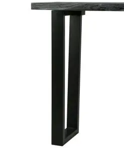 vidaXL Console Table Solid Mindi Wood 110x35x75 cm Grey