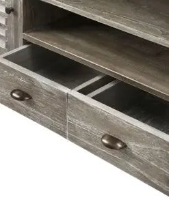 vidaXL TV Cabinet Solid Mindi Wood 145x35x60 cm