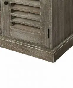 vidaXL TV Cabinet Solid Mindi Wood 145x35x60 cm