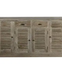 vidaXL Sideboard Solid Mindi Wood 145×32.5×77 cm