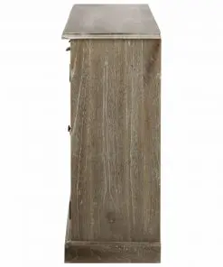 vidaXL Sideboard Solid Mindi Wood 145×32.5×77 cm