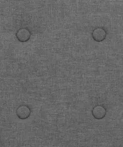 vidaXL Armchair Light Grey Steel and Fabric