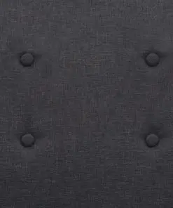 vidaXL Armchair Dark Grey Steel and Fabric