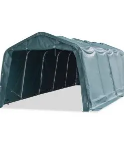 vidaXL Removable Livestock Tent PVC 550 g/m² 3.3×8 m Dark Green