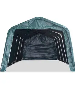 vidaXL Removable Livestock Tent PVC 550 g/m² 3.3×8 m Dark Green