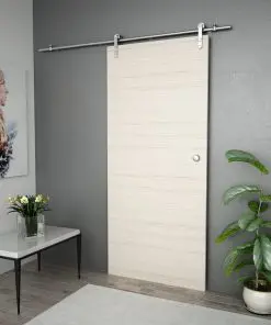 vidaXL Sliding Door Hardware Kit 183 cm Stainless Steel Silver