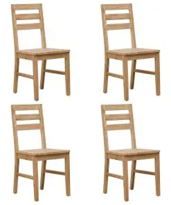 vidaXL 5 Piece Dining Set Solid Acacia Wood