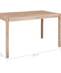 vidaXL 5 Piece Dining Set Solid Acacia Wood